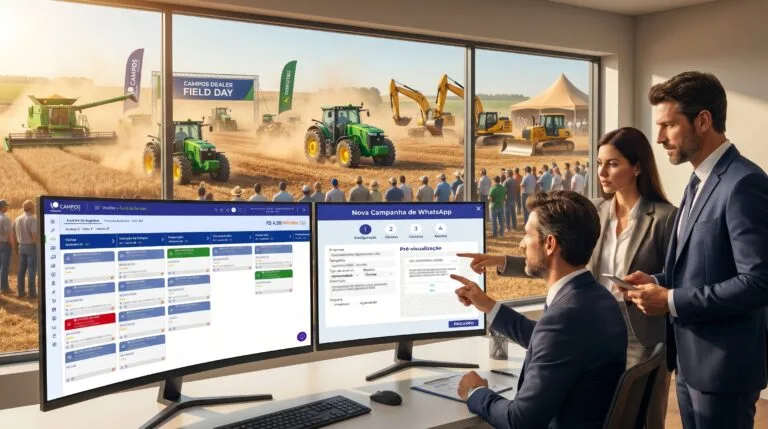 Imagem do artigo: Como usar o CRM para campanhas de convite a Dia de Campo, feirão e demonstração de máquinas
