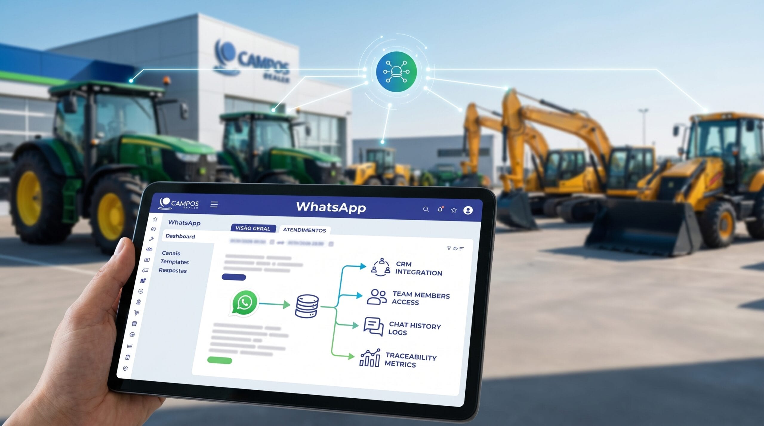 Imagem do artigo: WhatsApp corporativo para concessionárias agrícolas: como sair do celular pessoal e ganhar governança