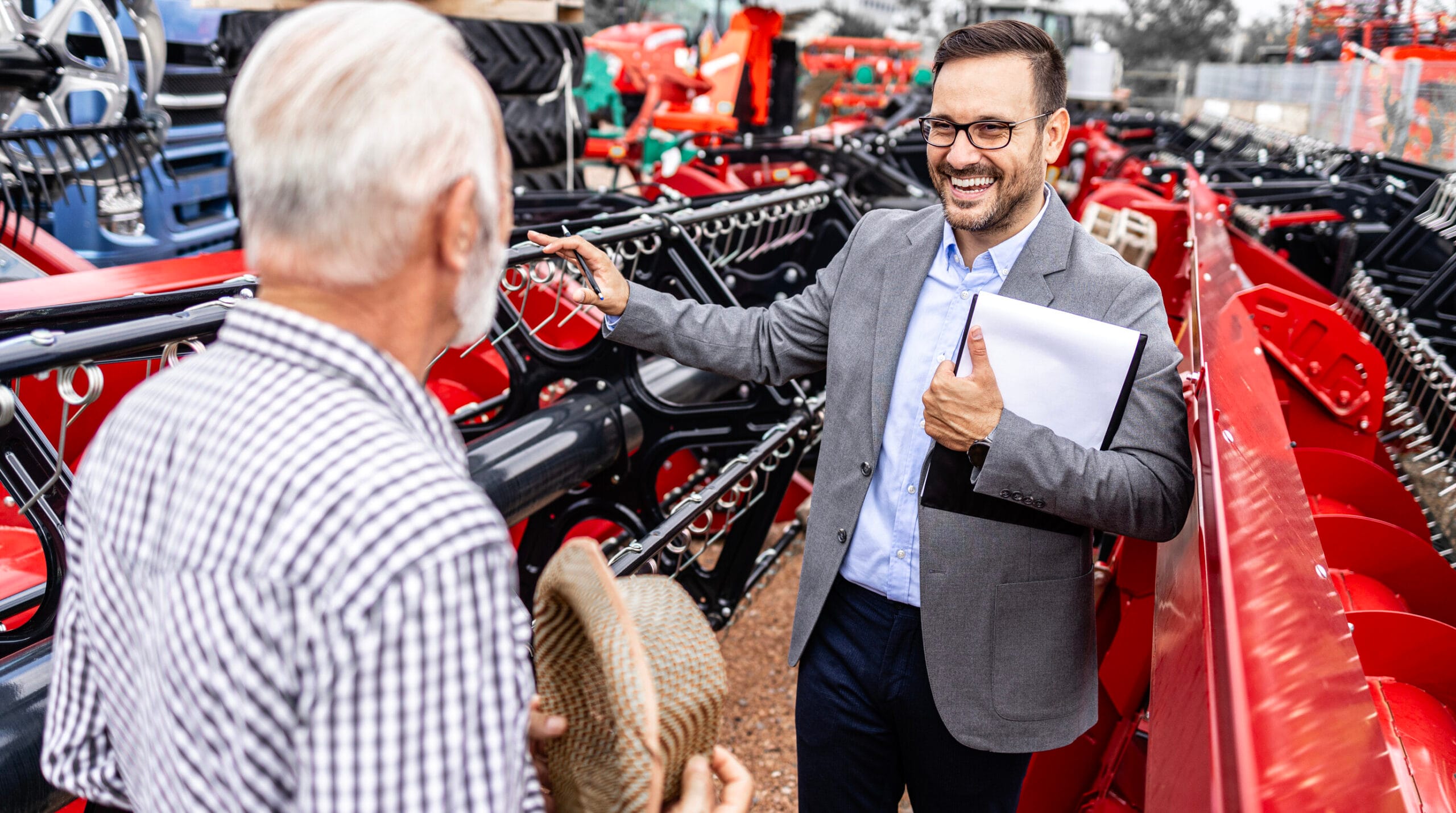 Avaliação de máquina agrícola para trade-in